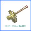 Válvula de corte dividida para refrigeración, válvula de cierre para aire acondicionado, válvula de tres vías para soldar, inversor, máquina externa, flúor, tubo recto, válvula de cierre