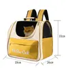 Ventana transparente, mochila transportadora de gato transpirable, transportador de mascotas portátil para salidas, gran capacidad, adecuado para gatos y perros, se puede llevar en la mano