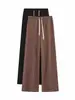 Pantalones de Maternidad Ropa de Abrigo Otoño Invierno Terciopelo Plus 2026 Nuevos Pantalones de Pierna Ancha Sin Apretar en el Vientre Durante el Embarazo Talla Petite Talla Grande Pantalones Casuales