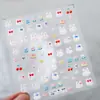 Adesivos de Arte para Unhas Tensor Desenho Animado Infantil Urso e Porco Dopamina Fofos Ts875 Série Estilo Ins para Unhas Curtas Fofas