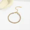 Moda Ins Europea y Americana Lujo Ligero Pulsera de Moda Cadena para Clavícula Joyería Acero Inoxidable Diamante Cuadrado de Lujo Circonita Collar Corto para Mujer