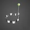 Molde para huevos, cocedor de huevos, herramienta casera de acero inoxidable para freír huevos, molde para huevos con forma de corazón, juego de moldes para bolas de arroz
