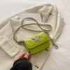 Hilo de Bordado Lingge Cadena de Estrella de Cinco Puntas Brillante Bolso Cuadrado Pequeño 2024 Verano Estilo Occidental Casual Bolso de Hombro Bolso Cruzado para Viajar