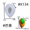 Molde de Silicona DIY Fruta Aguacate Sago Fruta Carambola Molde de Silicona para Pegamento de Cristal DIY Yeso Molde de Silicona Fácil de Desmoldar