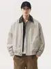 Roupas Masculinas Fengshe / Jaqueta Masculina Vintage de Retalhos Xadrez, Caimento Solto, Nova Coleção de Primavera, Marca Tendência