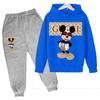Conjunto de Sudadera y Pantalón Deportivo Lindo de Mickey Mouse para Niños Mayores, Moda Transfronteriza, Nuevo 2025, Conjunto Casual Infantil, Moderno