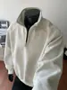 Sudadera con media cremallera y cuello alto para hombre, peso pesado, holgada, top de pareja, ropa exterior para hombre, Nueva Tendencia Primavera 2026