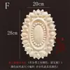 Talla de Madera Dongyang Madera Maciza Estilo Europeo Cabeza de Puerta de Madera Flor Redonda Calcomanía Decorativa Marco de Espejo de Puerta Flor de Madera Fondo Ovalado Adorno Relieve