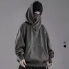 Jiye industria pesada otoño e invierno comunidad miedo I Personas suéter con capucha de cuello alto grueso para hombre y mujer casual todo-partido abrigo sudadera con capucha