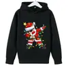 Sudadera de Navidad Otoño e Invierno Papá Noel Sudadera Deportiva para Niños Mayores Ropa Infantil Venta al por Mayor de Fábrica Stock Listo