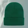 Gorro de Lana para Otoño e Invierno, Gorro de Punto Cálido de Color Sólido con Copete Redondo, Bordado de Logo Personalizado, Gorro de Punto para Exteriores a Prueba de Frío, Gorro para Clima Frío