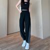 [Original] Pantalones deportivos de secado rápido para mujer, de talla grande, con piernas finas, informales, para fitness, de verano