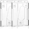 Amazon Porta Tarjeta de Pulgar Duro Transparente Cuerda Negra para Colgar en el Cuello Cuerda para Colgar Identificación Anti-Pérdida Colgante de Llave Venta al por Mayor en Stock