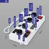 Caixa de Teste de Luz, Suporte de Teste para Lâmpada LED, Suporte para Lâmpada de Teste, Medição de Potência, Ferramenta de Teste Tipo Plug-in