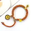 Pulsera Thangka Estilo Tíbet con Cinco Deidades de la Riqueza, Pulsera Tejida a Mano con Tara Verde y Cinco Santos, Pulsera Caja Gahu