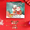 Adornos Navideños Transfronterizos Calendario de Cuenta Regresiva Caja Portátil Caja Sorpresa Pulsera de Abalorios Hecha a Mano DIY Regalo de Navidad y Año Nuevo