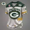 Camiseta Masculina Estampada de Time da NFL Transfronteiriço, Casual de Manga Curta Estilo Jersey de Futebol Americano, Vestuário Masculino de Comércio Exterior