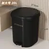 2026 Nuevo Cubo de Basura Sala de Estar Pedal de Pie Tapa abatible Doble Uso Gran Capacidad Portarrollos de Papel Higiénico Dormitorio Cubo de Almacenamiento con Pedal