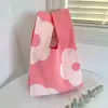 Bolsas de Tricô de Nicho Transfronteiriças, Bolsas de Mão Femininas, Bolsas de Palha Fofas, Bolsas Tote, Lembrancinhas Femininas