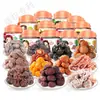 _Snacks de Ciruela en LataSnacks de Ciruela, Fruta Confitada de Ciruela Negra, Mirto Seco, Tiras de Ciruela Semiácidas de Nueve Sabores