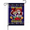 Venta Caliente de Amazon Bandera de Jardín del Día de Muertos Tema Calavera Decoración de Jardín Fábrica de Banderas Festival Outlet
