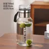 Taza para preparar té con separación de té y agua, botella de agua deportiva resistente a altas temperaturas, vaso de vidrio de borosilicato alto, taza "ton ton" de capacidad extragrande