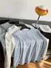 Camiseta de Manga Larga de Algodón de Bambú Delgada con Botón de Nácar para Mujer, Camiseta Básica Sencilla Casual de Color Sólido con Cuello Redondo, Principios de Primavera 2026