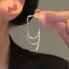 Pendientes Colgantes de Cadena Multicapa para Mujer, Estilo de Nicho de Alta Gama, Pendientes de Temperamento Sencillos y a la Moda, Pendientes de Estilo Europeo y Americano al por Mayor