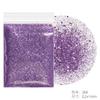 Unha glitter glitter glitter superfino glitter pó lantejoulas pó +1mm terno roxo Nail Polish cola joias cross border
