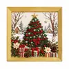 Kit de Pintura Feltro Tecido de Natal 3D Família Pai-Filho Feito à Mão Decoração 3D Sem Cola Decoração Criativa de Natal