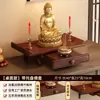 Altar budista de pared, soporte para ofrendas de estatua de Guanyin, soporte de pared para el Dios de la Riqueza, pequeño gabinete budista para uso doméstico
