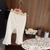 Leggings Elásticos Emagrecedores para Meninas, Roupas de Primavera e Outono para Bebês Meninas, Novas Calças Elegantes de Microflare para Bebês Meninas, Duráveis