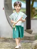 Conjunto Nuevo de Verano 2026 para Niños Estilo Hanfu Chino Conjunto Diario Disfraz de Presentación Estilo Antiguo Conjunto de Dos Piezas Conjunto para Bebé Niño