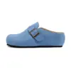Zapatos tipo mule plataforma Birkenstock de piel genuina para mujer con aumento interno de altura, modelo nuevo primavera 2025, punta cerrada de suela blanda