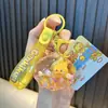 Llavero de Acrílico con Carcasa de Aceite de Patito Amarillo Energético con Licencia Oficial Colgante de Bolso de Pareja con Arena Movediza