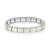 Corazón estampado con diamantes, personalizado, hecho a mano, único, italiano, DIY, accesorios para pulseras de acero inoxidable y joyería - abastecimiento