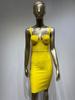 AliExpress Vestido Sexy de Vendaje Europeo y Americano Transfronterizo Tirantes Ajustados Vestido de Cadera Vestido de Fiesta de Banquete