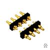 Conector de Pin de Resorte de Paso de 3.0 mm de Fila Única, Asiento Macho y Hembra de 4 Pines, Pin Dorado Resistente a Altas Temperaturas