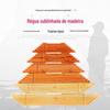 Venda por atacado produtos de madeira sub-linha régua de bambu linha de medição régua de linha com gancho régua de distância suprimentos de equipamentos de pesca