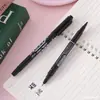 Marcador de Doble Punta a Base de Aceite Ultra Fino Estudiante Boceto Impermeable Delineador Secado Rápido Marcador de Logística Marcador Negro