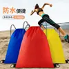 Bolsa com cordão de poliéster 210d, bolsa portátil para guardar toalha de praia, bolsa esportiva, bolsa para finalista de corrida, bolsa de montanhismo, personalizável