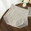 Jacquard de Malla Encaje Sexy Ropa Interior de Cintura Alta Entrepierna de Seda de Morera Transpirable Amigable con la Piel Calzones de Mujer Pantalones Abdominales de Plástico Ligero