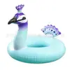 Anillo de natación inflable de PVC con forma de pavo real, anillo de natación inflable para adultos, producto a precio favorable