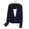 Diretamente do Fabricante: Blusas Femininas de Primavera e Outono Falsas de Duas Peças com Gola, Design Versátil, Camisas Simples e Estilosas para Camadas Atacado