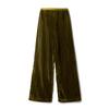 Pantalones de terciopelo de moda retro de pierna ancha para mujer