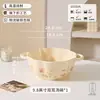 Oso Pequeño de Dibujos Animados Ins Crema Cerámica Vajilla Tazones y Platos Color Bajo Esmalte Hogar Tazón de Arroz Tazón de Sopa Platos para Comidas Mudanza a un Nuevo Hogar