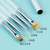 Set de Pinceles para Manicura de Producto Nuevo Transfronterizo, Pincel Degradado, Pincel de Función, Pluma para Trazos de Terapia de Luz, Pluma para Dibujar Flores, Herramientas para Manicura