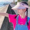 Sombrero de Protección Solar para Niñas, Sombrero de Sol de Verano para Exteriores que Cubre la Cara sin Visera, Sombrero de Sol de Color Sólido, Venta al por Mayor de Ala Ancha