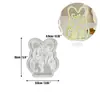 Suporte de Vela Plug-in Coelho Flor DIY Ornamento de Gesso Molde de Silicone Atacado Molde de Bolo