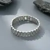 Pulseiras de Relógio Europeias e Americanas Mais Vendidas, Pulseiras de Relógio Minimalistas Populares, Pulseiras de Aço Titânio Gravadas a Laser, Acessórios de Mão Modernos e Estilosos